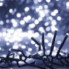 Karácsonyi fények, vidaXL hideg fehér fényű fürtös PVC LED-szalag 2000 LED-del 17 m