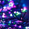 Karácsonyi fények, vidaXL színes pasztell fényű fürtös PVC LED-szalag 3000 LED-del 23 m