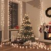 Karácsonyi fények, vidaXL meleg fehér fényű kompakt PVC LED-szalag 400 LED-del 13 m