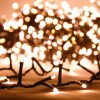 Karácsonyi fények, vidaXL meleg fehér fényű kompakt PVC LED-szalag 400 LED-del 13 m
