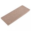 Lépcsőszőnyeg, vidaXL 15 db bézs öntapadó lépcsőszőnyeg 65x24,5x3,5 cm