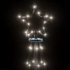Karácsonyfák, vidaXL kúp alakú karácsonyfa 108 hideg fehér LED-del 70 x 180 cm