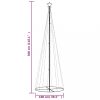 Karácsonyfák, vidaXL kúp alakú karácsonyfa 310 hideg fehér LED-del 100 x 300 cm
