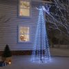Karácsonyfák, vidaXL kúp alakú karácsonyfa 310 kék LED-del 100 x 300 cm