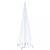Karácsonyfák, vidaXL kúp alakú karácsonyfa 1134 hideg fehér LED-del 230 x 800 cm