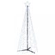 Karácsonyfák, vidaXL kúp alakú karácsonyfa 200 hideg fehér LED-del 70 x 180 cm