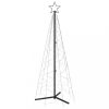 Karácsonyfák, vidaXL kúp alakú karácsonyfa 200 színes LED-del 70 x 180 cm