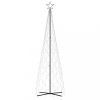 Karácsonyfák, vidaXL kúp alakú karácsonyfa 500 kék LED-del 100 x 300 cm