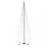 Karácsonyfák, vidaXL kúp alakú karácsonyfa 1400 meleg fehér LED-del 160 x 500 cm