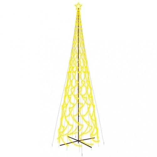 Karácsonyfák, vidaXL kúp alakú karácsonyfa 3000 meleg fehér LED-del 230 x 800 cm
