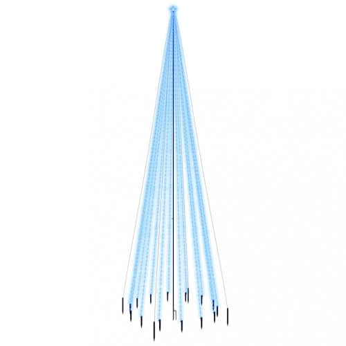 Karácsonyfák, vidaXL karácsonyfa cövekkel 1134 kék LED-del 800 cm