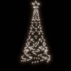 Karácsonyfák, vidaXL hideg fehér fényű karácsonyfa tüskével 200 LED-del 180 cm