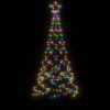 Karácsonyfák, vidaXL színes fényű karácsonyfa tüskével 200 LED-del 180 cm