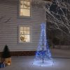 Karácsonyfák, vidaXL kék fényű karácsonyfa tüskével 200 LED-del 180 cm