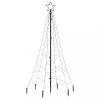 Karácsonyfák, vidaXL kék fényű karácsonyfa tüskével 200 LED-del 180 cm