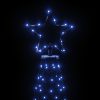 Karácsonyfák, vidaXL kék fényű karácsonyfa tüskével 200 LED-del 180 cm