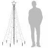 Karácsonyfák, vidaXL kék fényű karácsonyfa tüskével 200 LED-del 180 cm