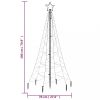 Karácsonyfák, vidaXL kék fényű karácsonyfa tüskével 200 LED-del 180 cm