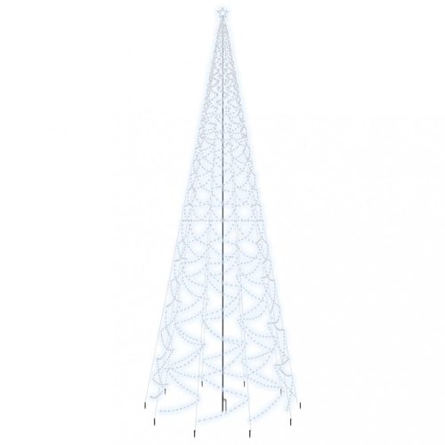 Karácsonyfák, vidaXL hideg fehér fényű karácsonyfa tüskével 3000 LED-del 800 cm