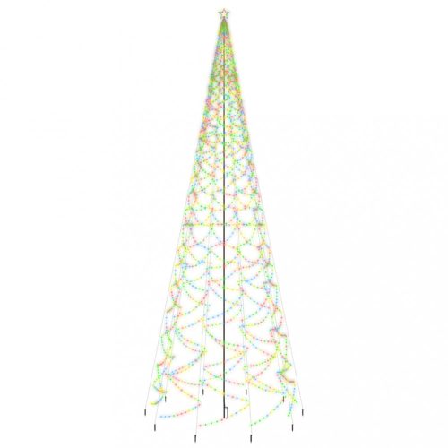 Karácsonyfák, vidaXL színes fényű karácsonyfa tüskével 3000 LED-del 300 cm