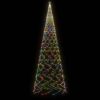 Karácsonyfák, vidaXL színes fényű karácsonyfa tüskével 3000 LED-del 300 cm