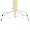 Karácsonyfák, vidaXL fehér PVC műkarácsonyfa irizáló csúcsokkal 180 cm