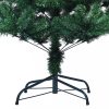 Karácsonyfák, vidaXL zöld PVC műkarácsonyfa irizáló csúcsokkal 180 cm