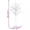 Karácsonyfák, vidaXL fehér LED-es nyírfa 96 meleg fehér LED-del 180 cm