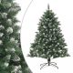 Karácsonyfák, vidaXL PVC műkarácsonyfa állvánnyal 120 cm