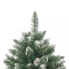 Karácsonyfák, vidaXL PVC műkarácsonyfa állvánnyal 120 cm