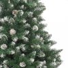 Karácsonyfák, vidaXL PVC műkarácsonyfa állvánnyal 120 cm