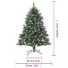 Karácsonyfák, vidaXL PVC műkarácsonyfa állvánnyal 120 cm