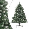 Karácsonyfák, vidaXL PVC műkarácsonyfa állvánnyal 150 cm