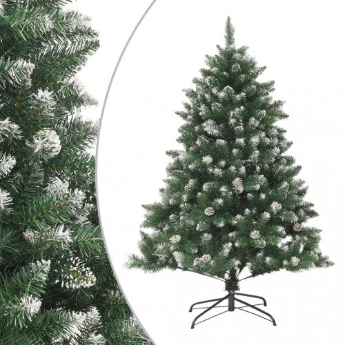 Karácsonyfák, vidaXL PVC műkarácsonyfa állvánnyal 150 cm