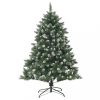 Karácsonyfák, vidaXL PVC műkarácsonyfa állvánnyal 150 cm