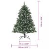 Karácsonyfák, vidaXL PVC műkarácsonyfa állvánnyal 150 cm