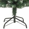 Karácsonyfák, vidaXL vékony PVC műkarácsonyfa állvánnyal 120 cm