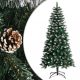 Karácsonyfák, vidaXL zöld PVC műkarácsonyfa állvánnyal 120 cm