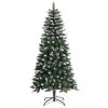 Karácsonyfák, vidaXL zöld PVC műkarácsonyfa állvánnyal 120 cm