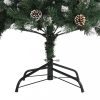 Karácsonyfák, vidaXL zöld PVC műkarácsonyfa állvánnyal 120 cm