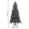 Karácsonyfák, vidaXL zöld PVC műkarácsonyfa állvánnyal 120 cm