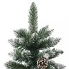 Karácsonyfák, vidaXL zöld PVC műkarácsonyfa állvánnyal 180 cm