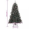 Karácsonyfák, vidaXL zöld PVC műkarácsonyfa állvánnyal 150 cm