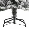 Karácsonyfák, vidaXL PVC és polietilén műkarácsonyfa pelyhes hóval 120 cm