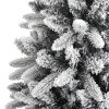 Karácsonyfák, vidaXL PVC és polietilén műkarácsonyfa pelyhes hóval 120 cm