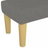 Padok, vidaXL sötétszürke szövet pad 100 x 30 x 30 cm
