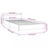 Ágyak és ágykeretek, vidaXL fekete szövet ágykeret fejtámlával matrac nélkül 90x200 cm