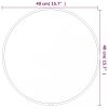 Tükrök, vidaXL ezüstszínű falitükör Ø 40 cm Kerek