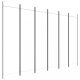 Térelválasztók, vidaXL 6 paneles fehér szövet térelválasztó 300x200 cm