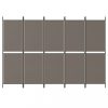 Térelválasztók, vidaXL 5 paneles antracitszürke szövet térelválasztó 250x180 cm